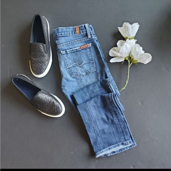 7 For All Mankind Straight Leg Jeans - Picture 1 of 9